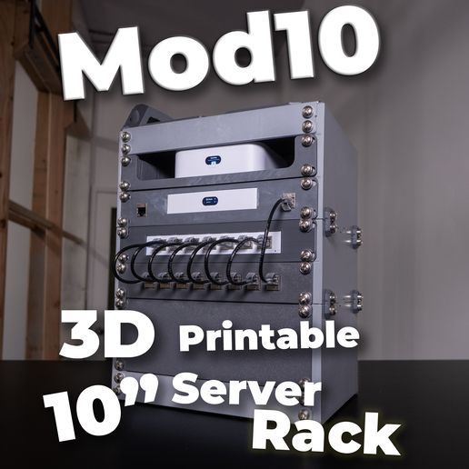 Patreon_Shop_01.jpg Mod10 - Modular 3D Printer Mini Server Rack!