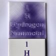 Hydrogen Nonmetal Tile Stencil - Periodic table - hydrogen