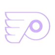 Logo_White.stl Philadelphia Flyers Logo Puck