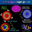 2Way-Fidget-Spinner-IMG.jpg 2 Way Gyroscope Fidget Spinner Toy for Fun Anxiety Relief Print-in-Place