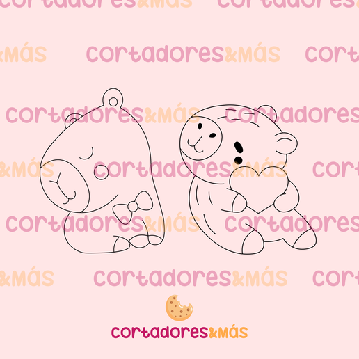 6.png Capybara cutter cookies - Cutter Capybara