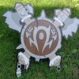 IMG_20230614_130055.jpg World of warcraft horde emblem, laser cut vector file - WOW