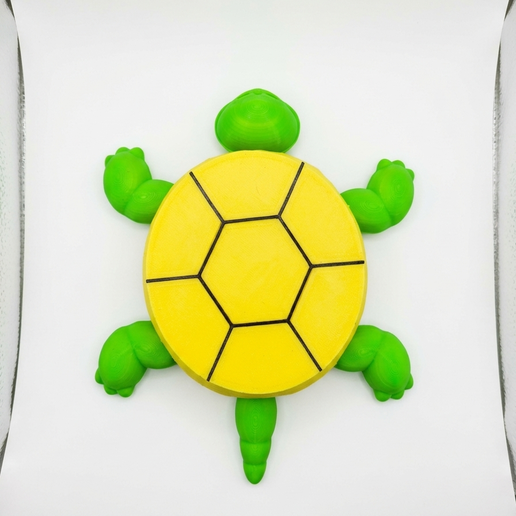 🐢 Turtle Coaster with moving limbs・Free STL File for 3D printing・Cults