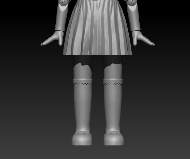 4.jpg Descargar archivo STL gratis squid game doll・Modelo para la impresora 3D, theo3D