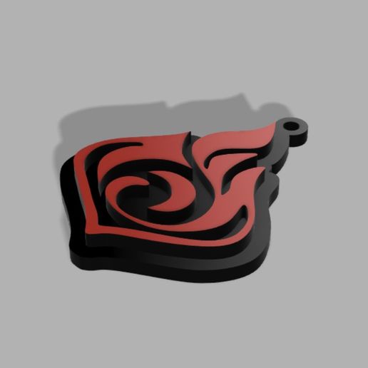 🗝️ Pyro Keychain・Free STL File for ・Cults