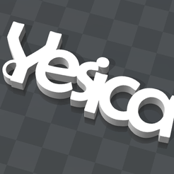 yesica.png Fichier STL gratuit PORTE-CLEF PERSONNALISABLE・Design pour impression 3D à télécharger