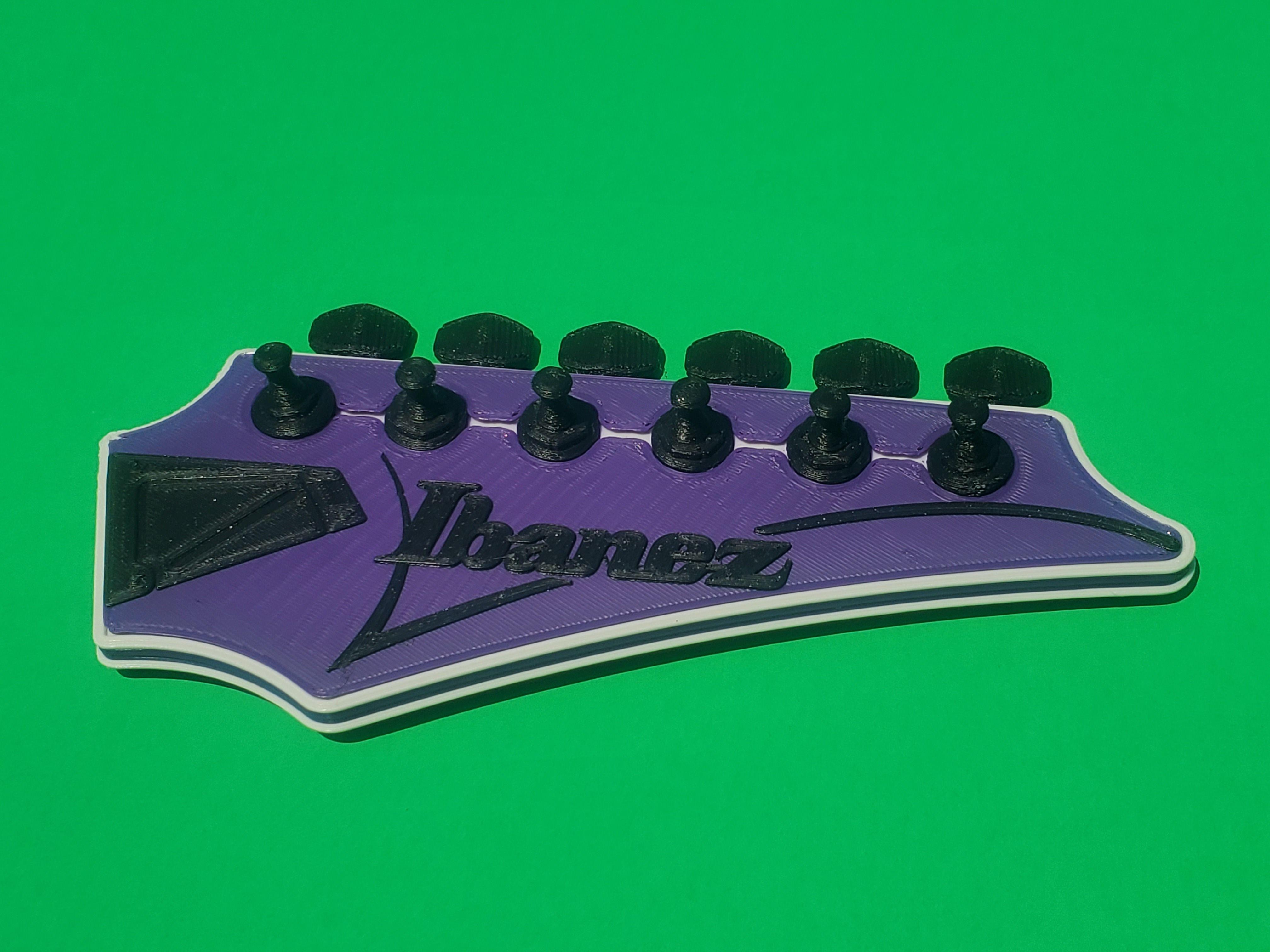3D printer IBANEZ GUITAR HEADSTOCK KEY HANGER • made with Ender 3 pro