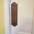 Push-Plate-Installed.jpg Arts & Crafts Style Dragonfly Door Push Plate