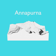 Annapurna.png 3D Topography - 10 Highest peaks