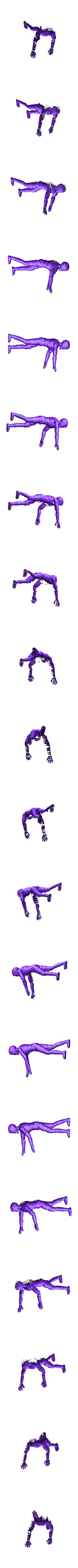mummy1SOLID.stl Mummy - 28mm D&D miniature