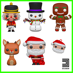 Xmas-000.png Archivo 3D Paquete XMAS MERRY CHRISTMAS SANTA CLAUS FUNKO POP・Objeto de impresión 3D para descargar
