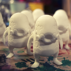 Mecha_blob_5.png STL file Mecha Blob, Art Toy・Model to download and 3D print