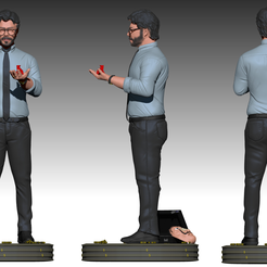 1.png STL file LA CASA DE PAPEL TEACHER 3D print model・3D printable model to download