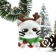 Cutie3D-Christmas Reindeer Cat Keycap Fidget Clicker Keychain_07.png Cutie3D Christmas Reindeer Cat Keycap Fidget Clicker Keychain - Cute Backpack Keychain