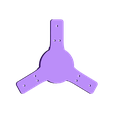 CVAWT-HubTopV7.STL Free STL file Modified Vertical Axis Wind Turbine (1/4" Motor Shaft)・Design to download and 3D print