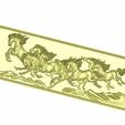 horse_c4.jpg Free STL file horses relief models for cnc・3D printing design to download