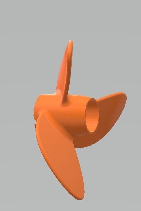 helice giro derecho2.jpg Download free STL file nautical propeller right sense • 3D printable object, gabrielrf