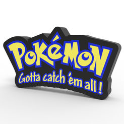 STL file Pokedex Alola Badge Pokemon Go 📛・Model to download and