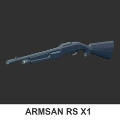 ARMSAN RS X‘1 Fichier STL arme canon AMSAN RSX1・Modèle à télécharger et à imprimer en 3D, minirama