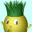 PineappleMan3_display_large.jpg Archivo STL gratis Piña - Hombre Casa de Pájaros・Modelo de impresión 3D para descargar