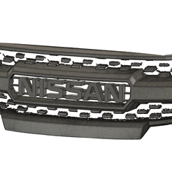 GrilleInsert.png Insertion d'un badge pour la calandre de rechange du Nissan Frontier