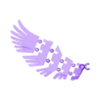 Big Size - Left.stl Articulated wings for DUMMY 13 (Fully flexible, module designs)
