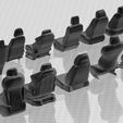 Asientos-1-64-STL2.png Lot de 14 sièges de voiture à l'échelle