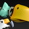 Apollo2.png Free STL file COVID-19 Mask Cap, Animal Crossing Apollo Edition・3D printer design to download