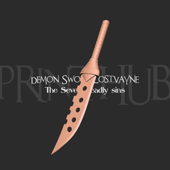 1.png Demon Sword Lostvayne - Seven deadly sins 3D print model