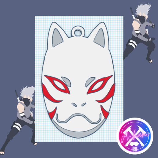 kakashi anbu mask template