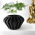 misprint-8071.jpg The Hino Planter Pot with Drainage | Tray & Stand Included | Modern and Unique Home Decor for Plants and Succulents  | STL File