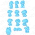 main.jpg Fichier 3D Snoopy Cookie Cutters, jeu de 12・Objet pour impression 3D à télécharger