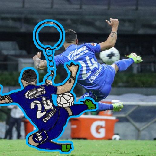 Llavero de Golazo de Escobar 3D model