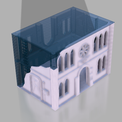 Ruins_on_ruins_v19_1.png Free STL file Ruined building terrain and model transportation box for wargames・3D printable model to download