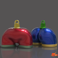 SANTACUL_KOKYN_01.png OBJ file christmas santacul by kokyn・3D printing template to download