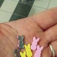 432443990_1631925100904976_7251414546191581011_n.jpg Tiny Doll Miniature Peep Bunnys / Easter bunny peeps mini / Cute / Tiny / Mini pretend play