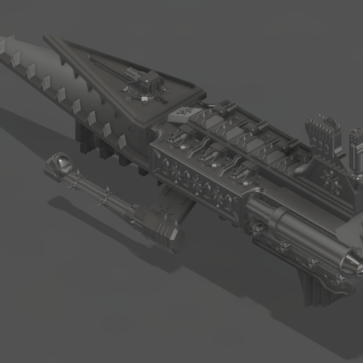 Screenshot-2025-02-21-011821.png Voidborn Raider - быстрый атакующий военный корабль STL