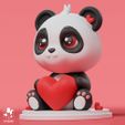 3.jpg Panda Bear-Valentine's Day Version (Dedication)