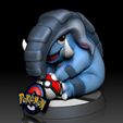 Donphan_Baby_01.jpg Donphan (V2 Baby) Pokémon figurine - 3D print model