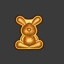 Bunny-with-heart_1.jpg STL file Bunny with heart Stl File・3D printable design to download