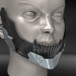 v302.png STL file Cyborg Jaws Armor V3・3D printable model to download