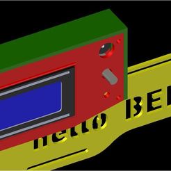 Box Lcd Ramp1-4 sur Hello Bee Prusa - P1.JPG Fichier STL gratuit Box Lcd Ramp 1.4 - Hello Bee Prusa et Autres Modèles・Design pour impression 3D à télécharger
