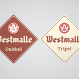 westmalle.png Beer coaster - Westmalle