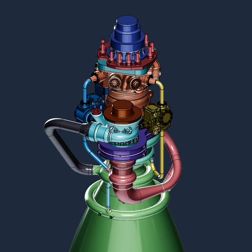 🚀 SpaceX Raptor 3 engine・ 3D File for 3D printing・Cults