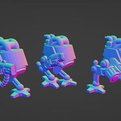 Thumbnail.png STL file Scout sentinel walkers 6mm scale・3D printing model to download