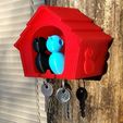 Red_house_1.jpg Birdhouse Keychain Holder