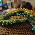 Kristalldrache, bewegliches Flexi-Wackeltier, Druck an Ort und Stelle, Fantasy