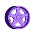 WHEEL AZEV TYPE A II - 1A.stl 1/18 WHEEL AZEV TYPE A II - NISSAN NISMO GTR / LIBERTY WALK / PORSCHE /LEXUS LS400 / BMW / FORD/ SUBARU STI WRX / MITSUBISHI EVO / AE86 / MUGEN / TYPE R / PRODRIVE /MERCEDES / VAUXHALL / ATS /