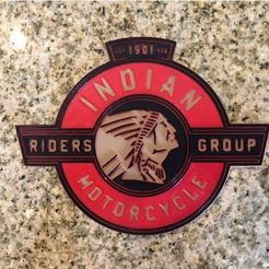 e3af5102450d8cd239dc92360109f0d3_preview_featured.jpg Free STL file Indian Motorcycles Logo Sign・3D printable model to download