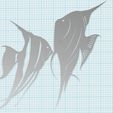 33.jpg STL file Angel fish wall art \ Decor・3D printer design to download